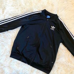 Adidas Track Jacket Size 3 Stripe Trefoil Logo Back